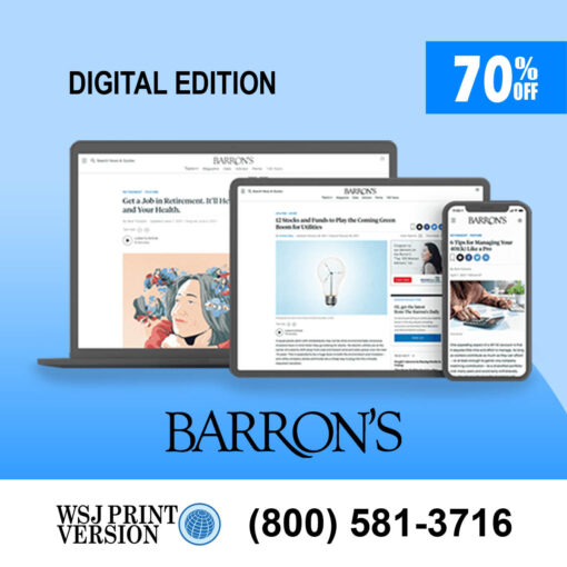 Barron's Digital Subscription 2-Years with a 70% Discount