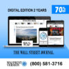 Wall Street Journal Digital Subscription 2-Year for only $159