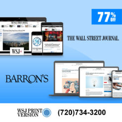 Wall St Journal and Barron’s Subscription for 5 Years at 77% Off
