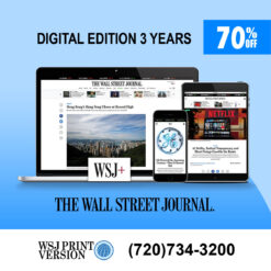The Wall Street Journal Digital Subscription for 3 Years at 70% Off