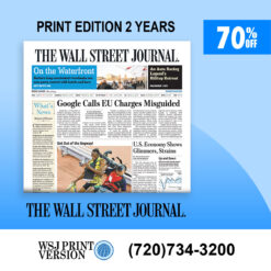 Wall Street Journal Print Edition Subscription 2-Year at 70% Off